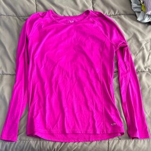 Women's Pink Long Sleeve Top w thumb holes